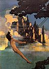 Maxfield Parrish Canvas Paintings - Parrish Swing